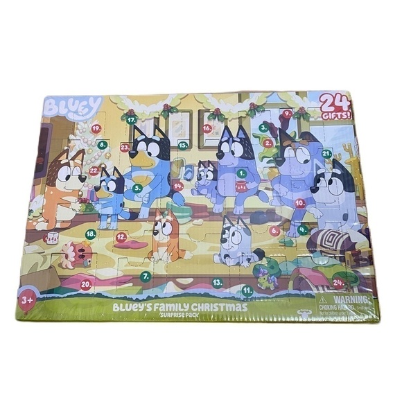 Bluey Advent Calendar NEW Family Christmas Surprise Pack 24 Gifts Toy